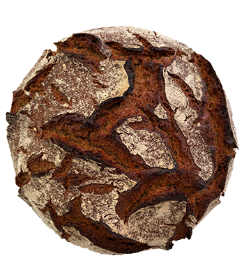 Roggenvollkornbrot (rund) aus Sauerteig – IL PANE FRESCO Weimar